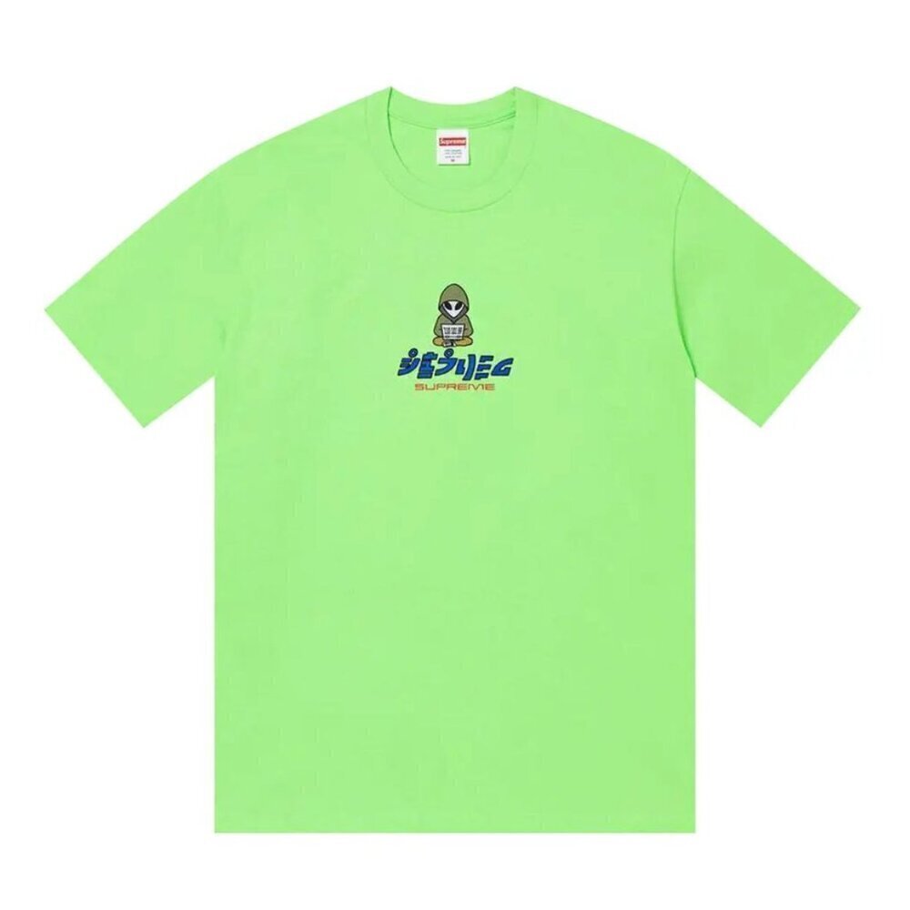 Supreme Alien Tee Lime Short Sleeve 2002 Size S